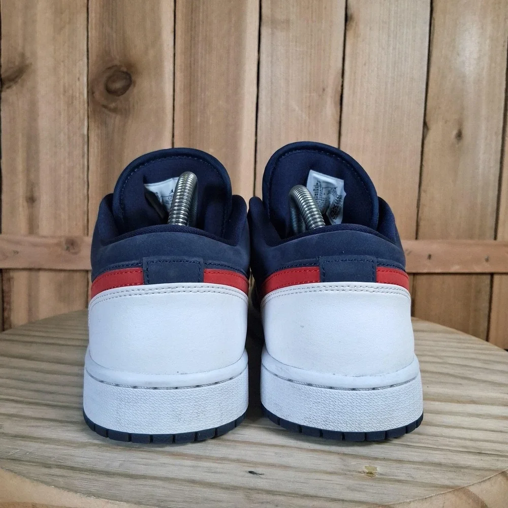 Nike Air Jordan 1 Low USA Shoes Mens 8.5 Navy Red Basketball Sneakers CZ8454-400